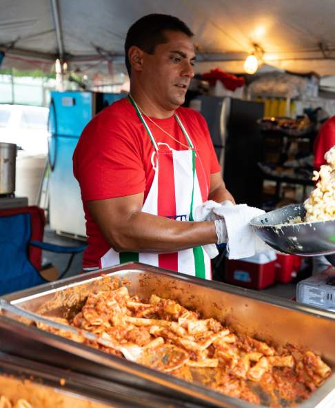 Vendor at La Festa Italiana