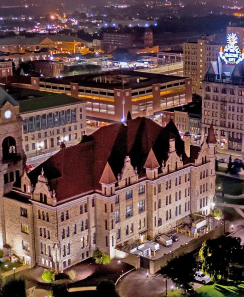 Downtown Scranton at Night