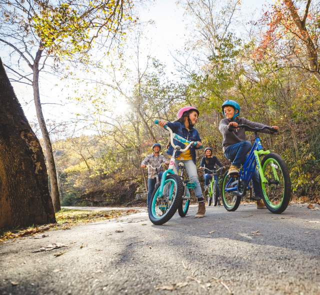 Bike Biking Family Fall Dogwood Canyon
