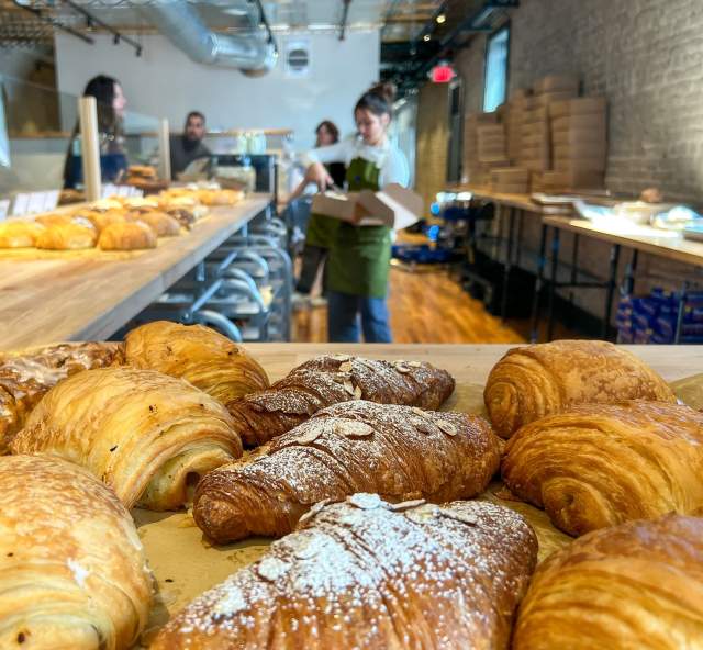 pastery selection on the counter of the sour bakery in downtown rapid city