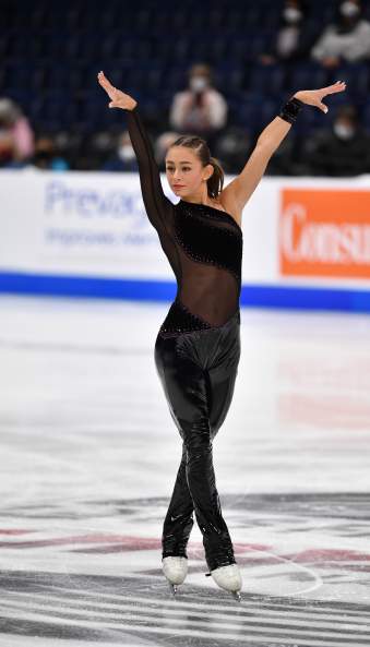 Ava Ziegler skating at 2022 U.S. Figure Skating Championships