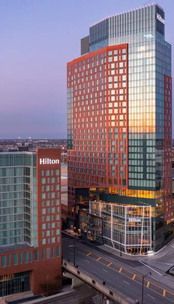 Hilton Columbus Downtown with new tower, opened in 2022