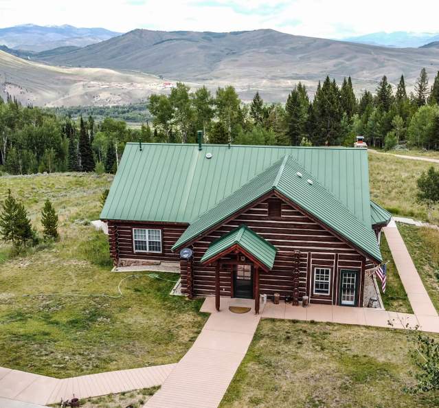 View from above of Antler Basin Ranch