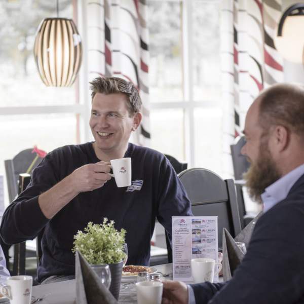 God lunsj og kaffepause på Frich's Rudshøgda