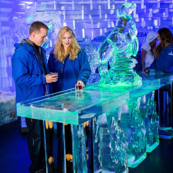 ICEBAR Orlando ice table couple