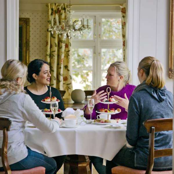 Girl's trip with afternoon tea and bonding conversations