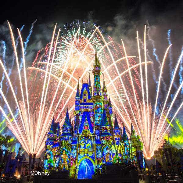 Happily Ever After fireworks show at Walt Disney World's Magic Kingdom Park