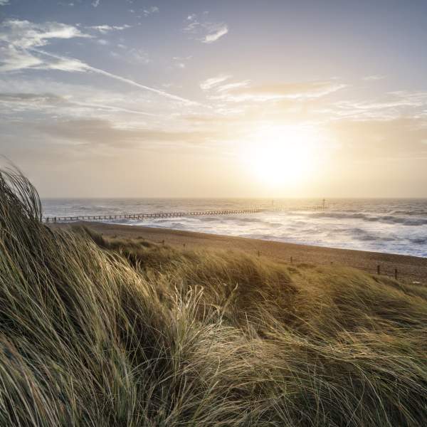 sand dunes at West Beach Littlehampton