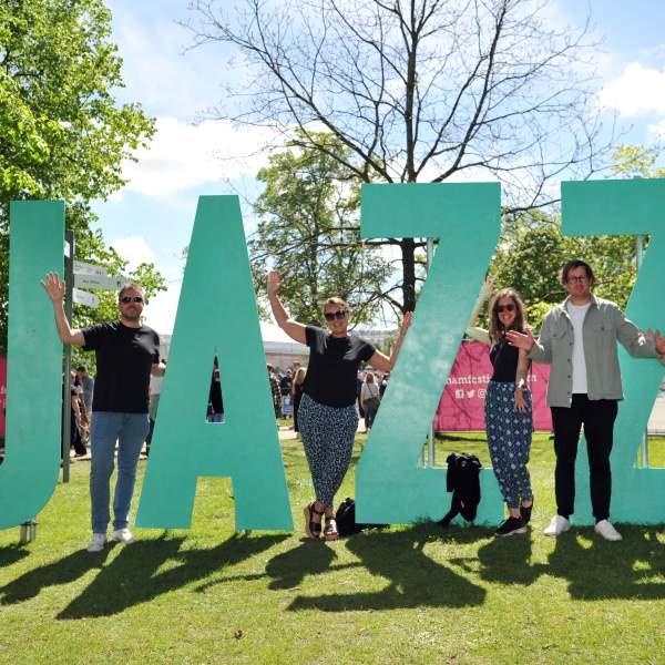 Jazz sign - Cheltenham Jazz Festival