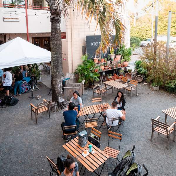 Patio at East End Market in Downtown Orlando