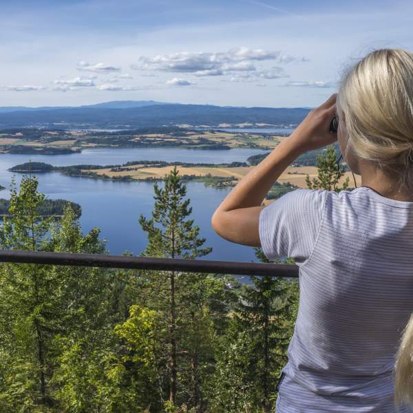 Girl with Binoculars at "The King's View"