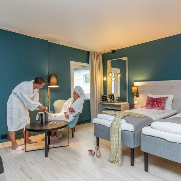 Avslappende stemning på Hotel Central i Elverum