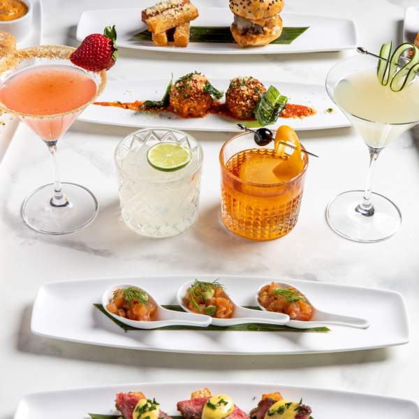 STK Orlando happy hour spread