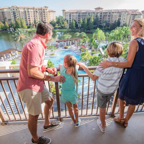 Photo of family at Wyndham Destinations for "Back to School, Back to Your Bucketlist" promotion
