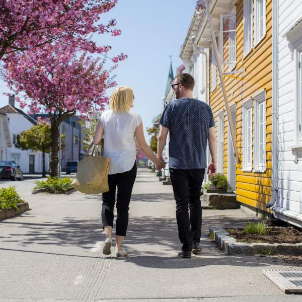 Posebyen old town in Kristiansand, Southern Norway