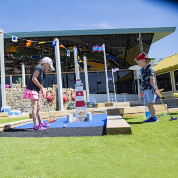 Children at Seal Bay Resort, West Sussex