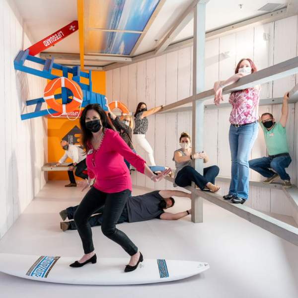 Visit Orlando's Destination Experience Team at an interactive exhibit inside Museum of Illusions in Orlando