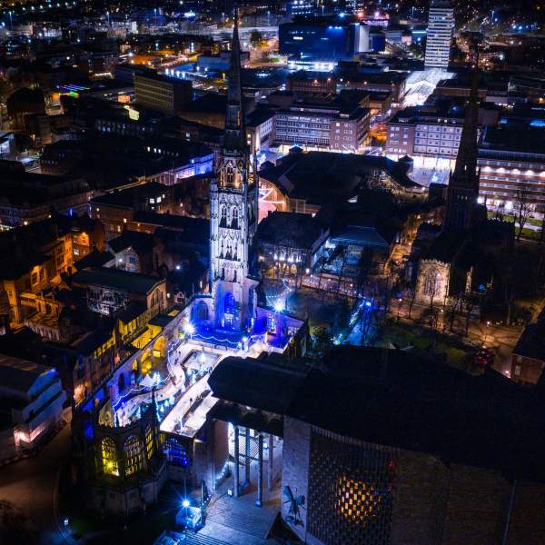 coventry Cathedral at Night