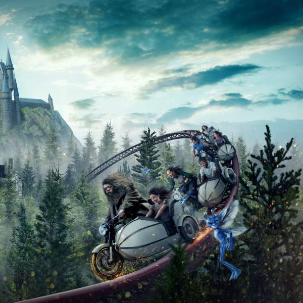 Hagrid’s Magical Motorbike Adventure ride at Universal's Islands of Adventure.