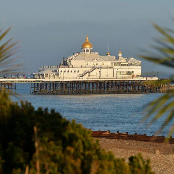 View of Eastbourne pier and beach