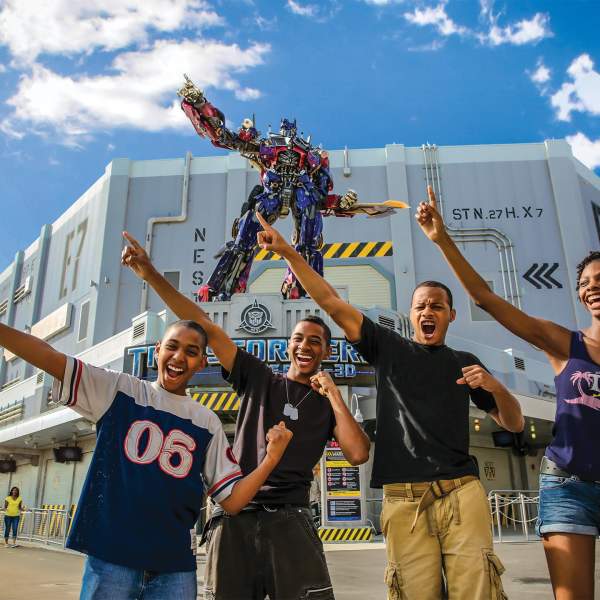 Universal Studios Florida Transformers Ride teens point