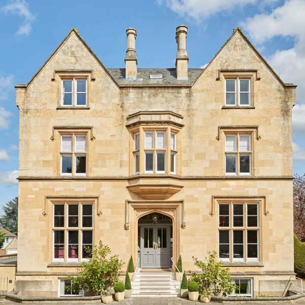 Exterior of Cotswold Grange in Cheltenham.