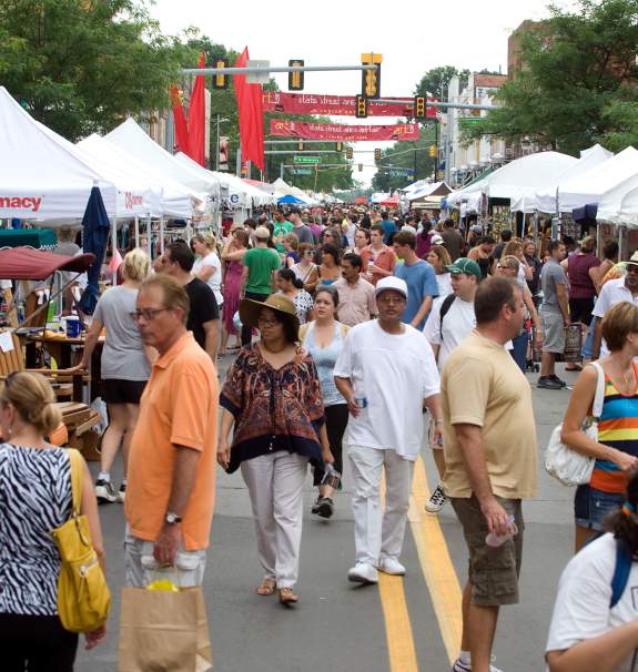 Ann Arbor Art Fair crowds