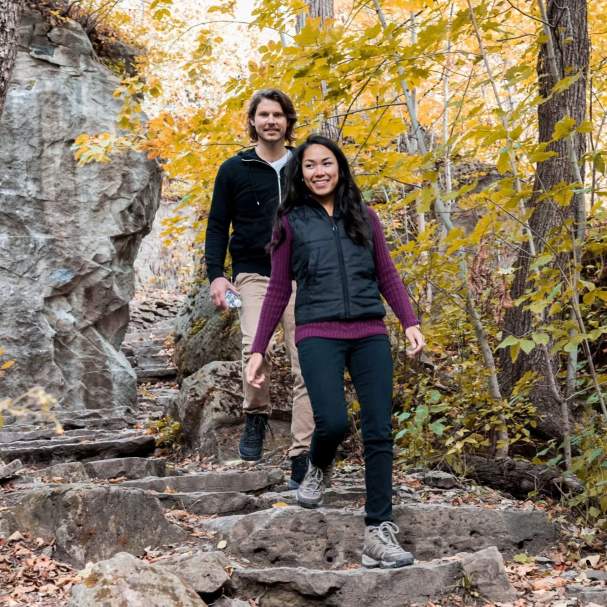 Couple Forest Park Trail