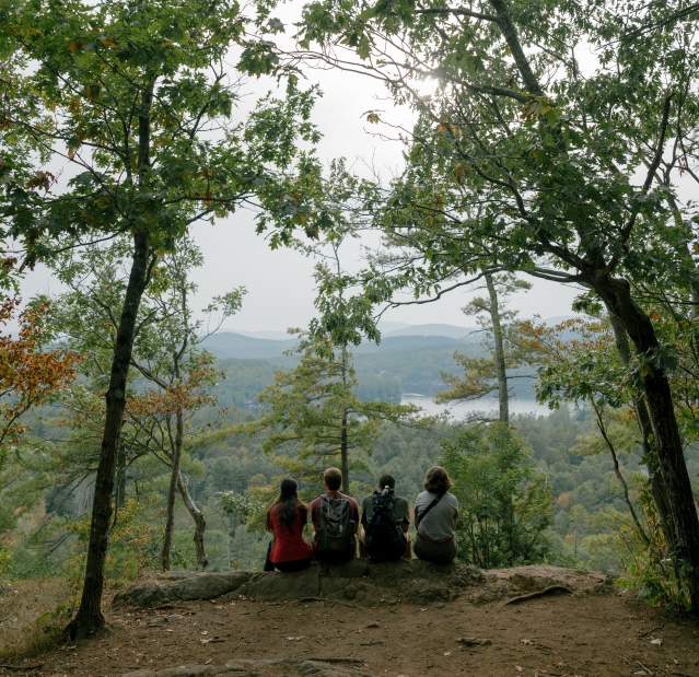 Group of friends hiking