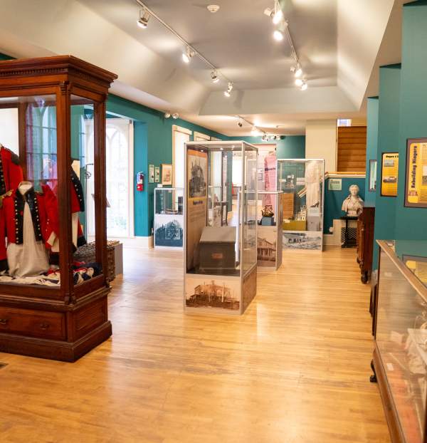 Museum artifacts and cases