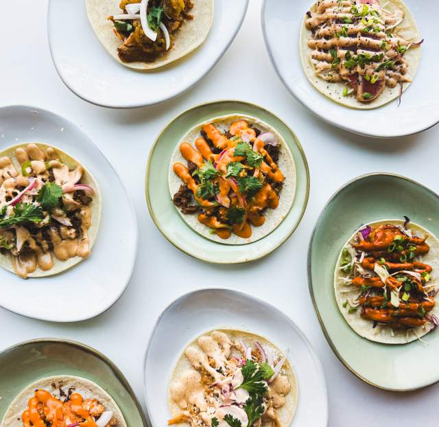 Plates of food from Hook & Lime.