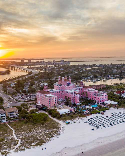 Don CeSar Hotel on St. Pete Beach on Gulf of Mexico aka Pink Palace