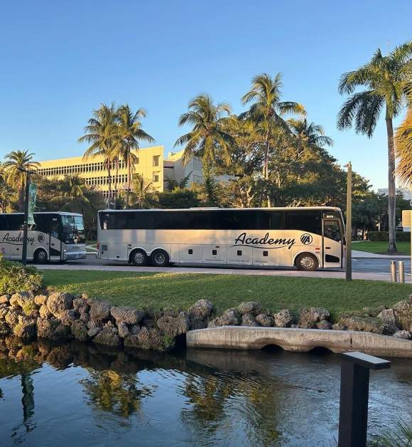 Academy Bus buses exterior