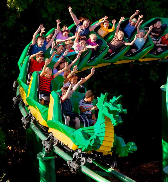 Dragon ride at LEGOLAND Florida Resort