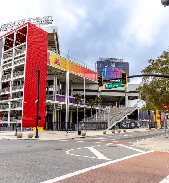 Camping World Stadium entrance in the West Lakes area of Orlando.