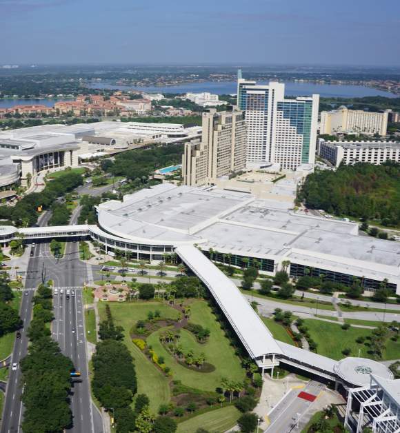 Aerial of the Convention Center West