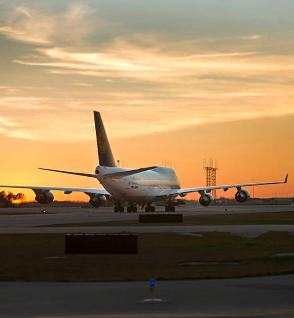 Orlando International Airport airplane on the ground