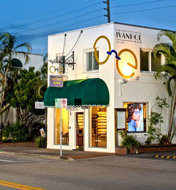 Ivanhoe Village Main Street at dusk