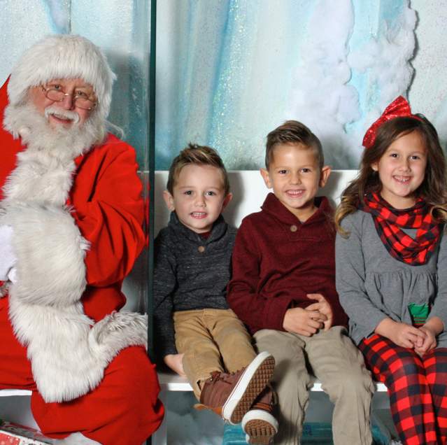 Santa photo with kids