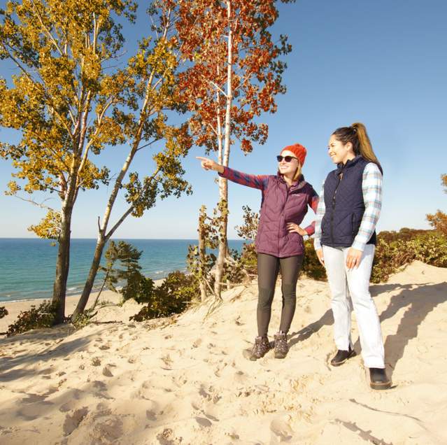 Fall hiking at the Indiana Dunes