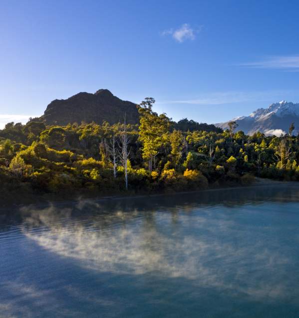 Scenic of Bob's Cove with lake and mountain views