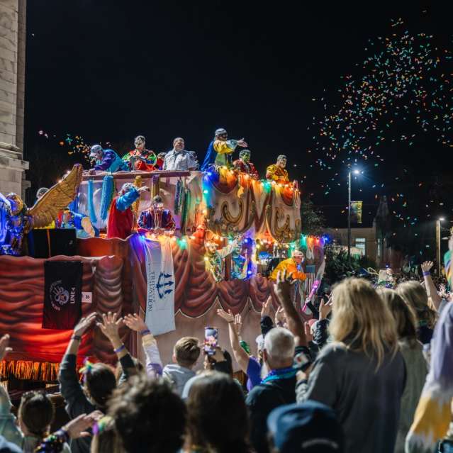 Mardi Gras Float at Biloxi City Hall