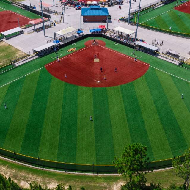 Aerial View Gulfport Sports Complex Fields