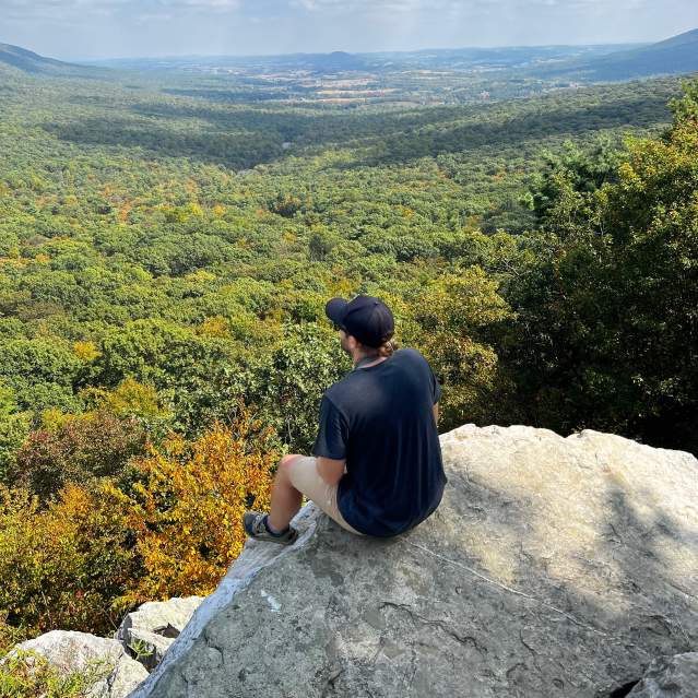 Hiking at Hawk Mountain