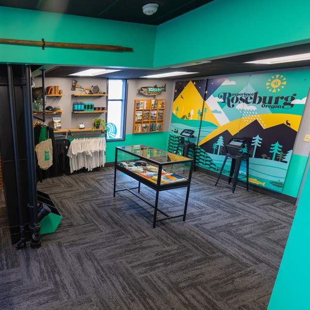 Interior view of visitor and tourist information center