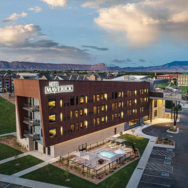 Aerial View of Hotel Maverick