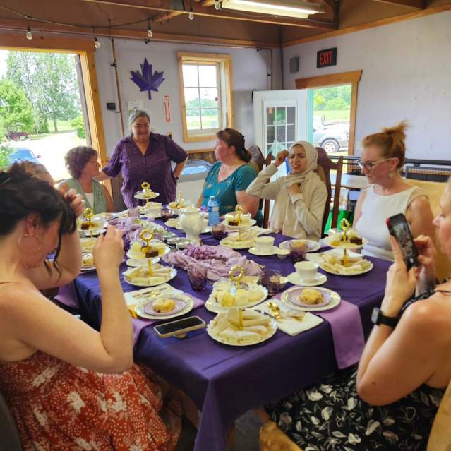 Light and Lavender: A Cyanotype High Tea Party 1