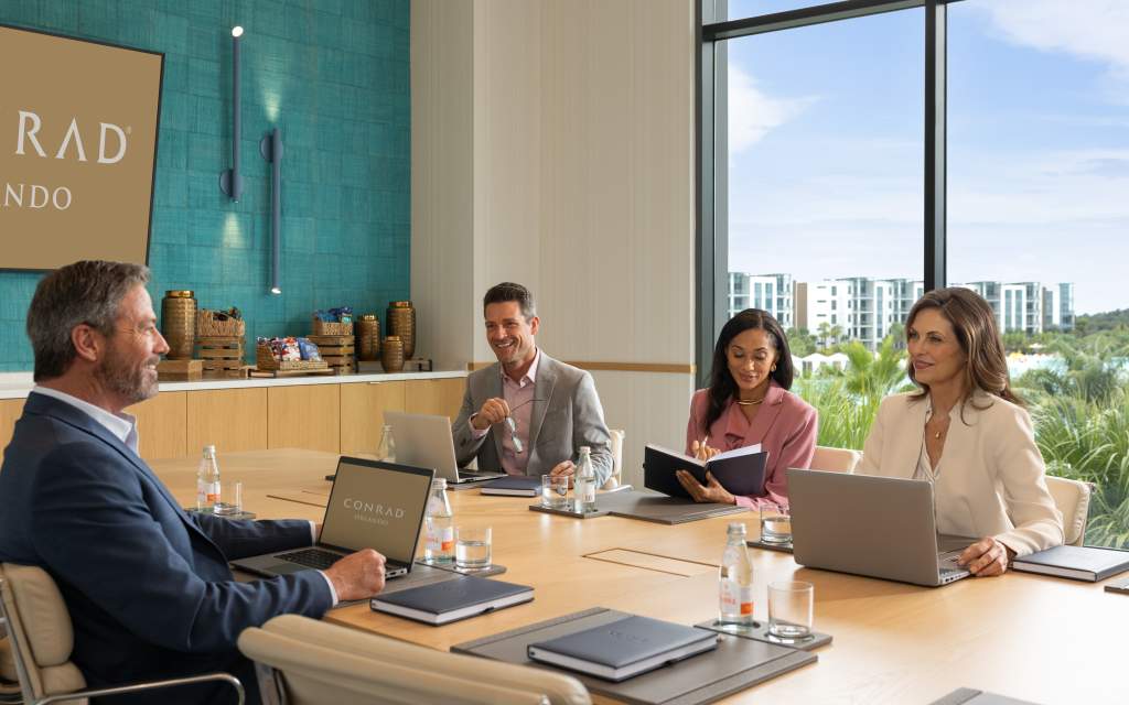 Presentation in Lotus boardroom at Conrad Orlando