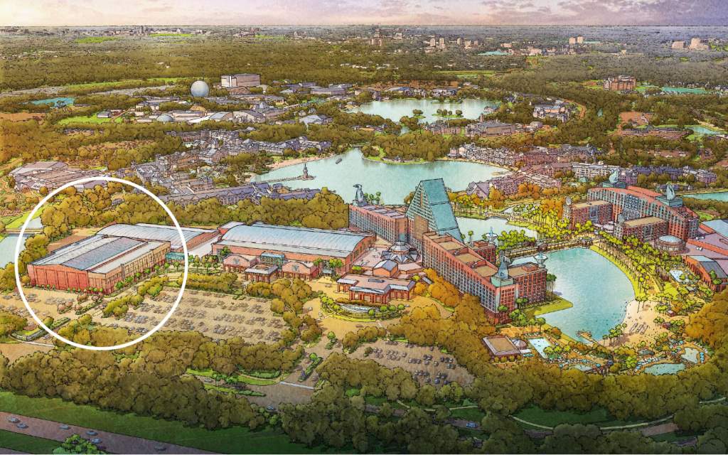 Rendering of expansion at Walt Disney World Swan and Dolphin Resort