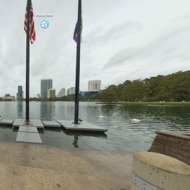 Virtual tour image of Thornton Park neighborhood for Visit Orlando website. Created in house, full usage rights.